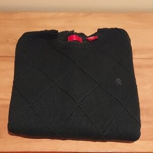 Izod Men's Dark Green Crewneck Sweater